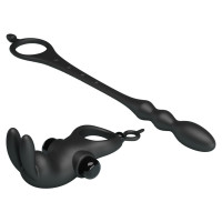 Насадка на член Pretty Love Vibration Penis Sleeve V Чорна