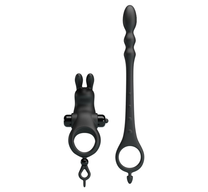 Насадка на член Pretty Love Vibration Penis Sleeve V Чорна