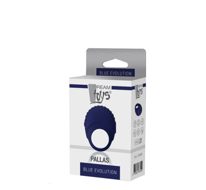 Эрекционное виброкольцо Dreamtoys Evolution Pallas Голубое