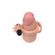 Подовжуюча насадка на пеніс LoveToy Pleasure Extender Sleeve Vibro Flesh LVTOY059