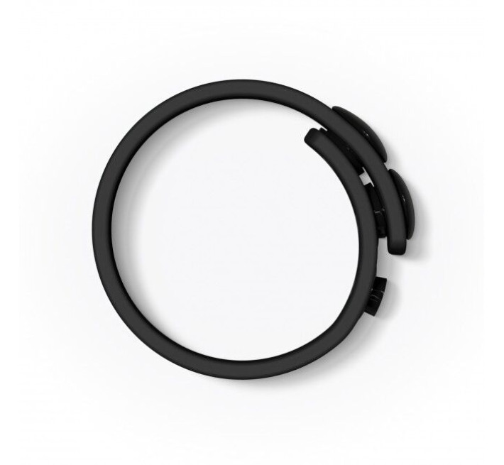 Регулируемое эрекционное кольцо на кнопках Love To Love HERO RING Черное