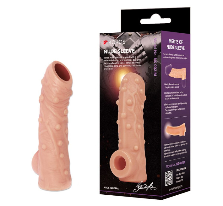 Насадка на член Kokos Nude Sleeve NS 002 M