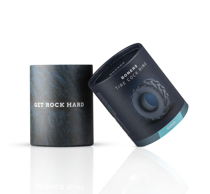 Ерекційне кільце Boners Tire Cock Ring - Grey