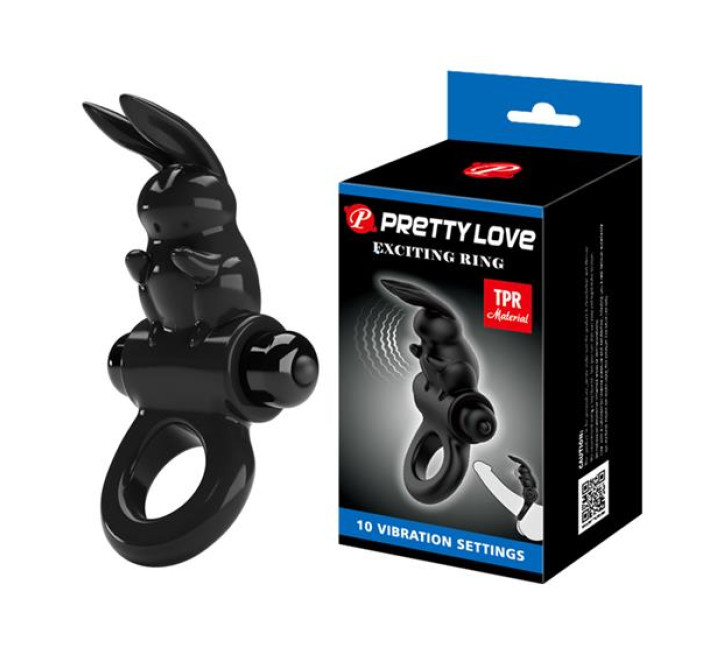 Эрекционное кольцо Pretty Love Exciting Ring Black