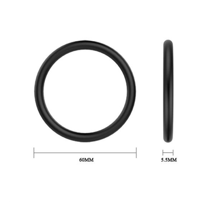 Эрекционные кольца LyBaile cock and ball Черное