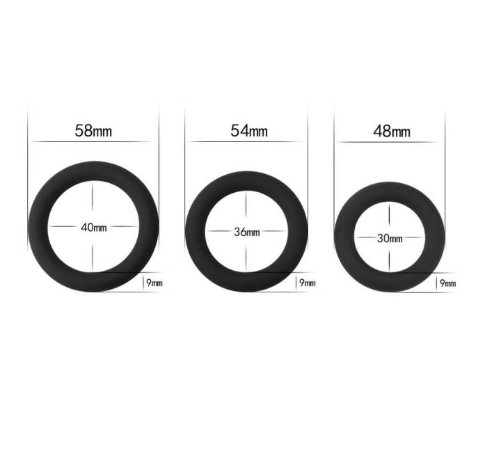 Ерекційні кільця LoveToy Power Plus Soft Silicone Snug Ring Black