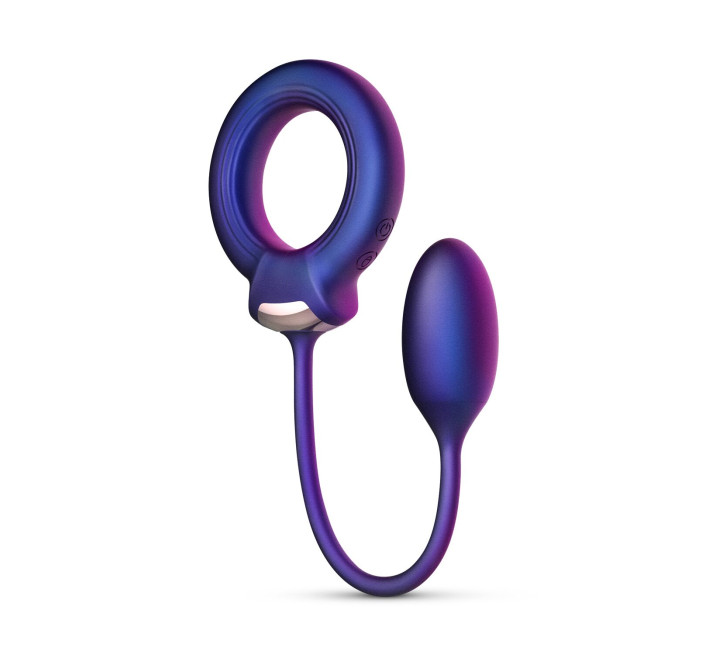 Ерекційне віброкільце з віброяйцем Hueman - Eclipse Anal Vibrator
