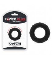 Ерекційне кільце LoveToy Power Plus Cockring 4 Чорне
