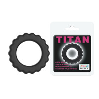 Ерекційне кільце LyBaile TITAN cock ring Чорне BI0300 Ерекційне кільце LyBaile TITAN cock ring Чорне BI0300