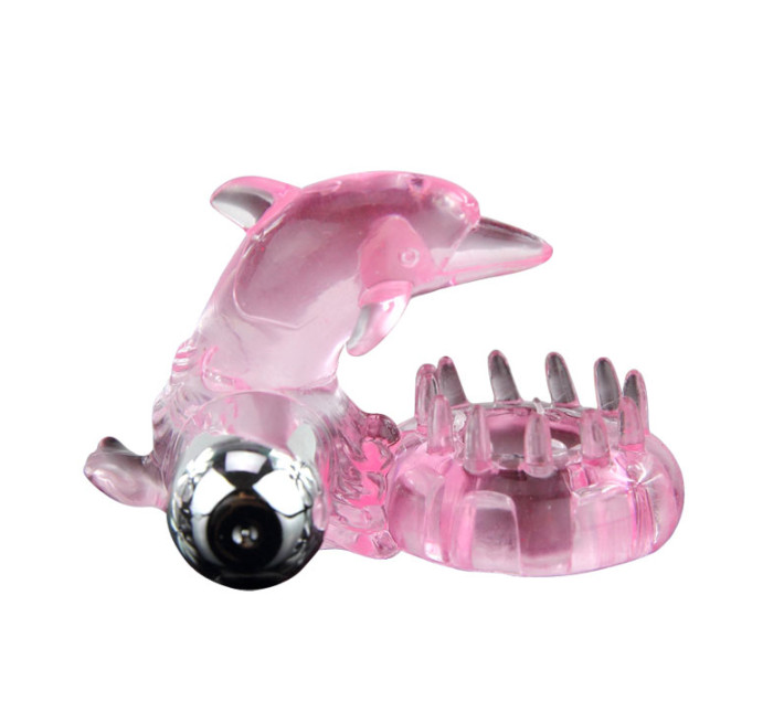 Эрекционные кольца LyBaile Cock Vibro Ring With Bullet Розовое