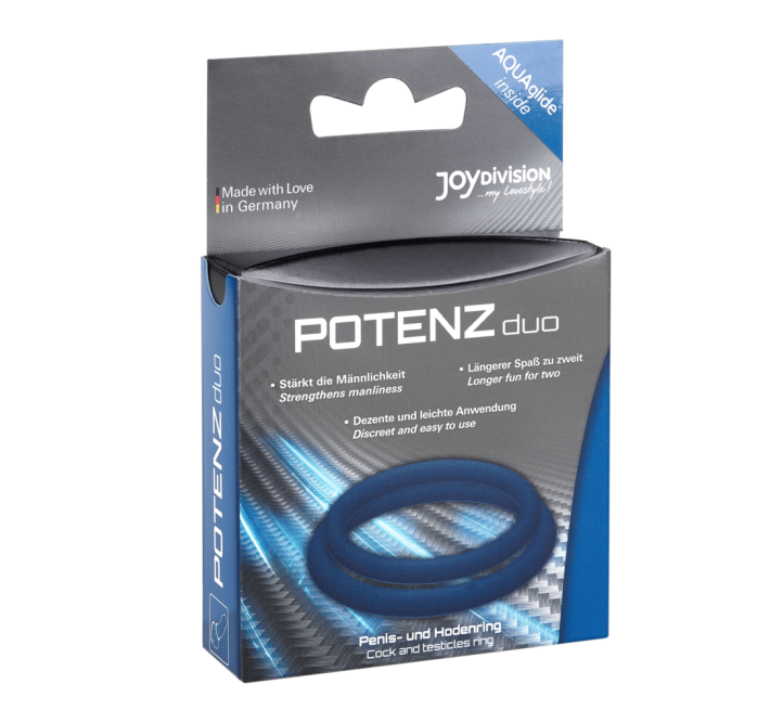 Ерекційні кільця Joydivision POTENZduo large Сині