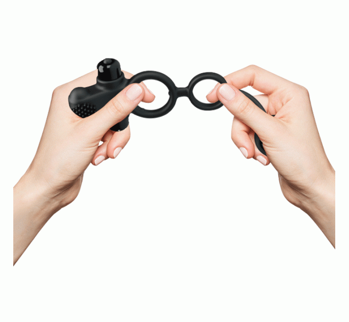 Насадка на член Pretty Love Vibro Penis Sleeve IV Черная