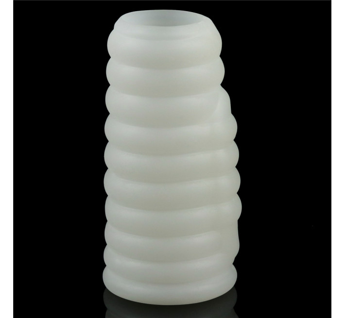 Насадка на член LoveToy Vibrating Wave Knights Ring White