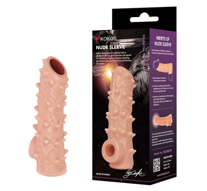 Насадка на член Kokos Nude Sleeve NS 006 M