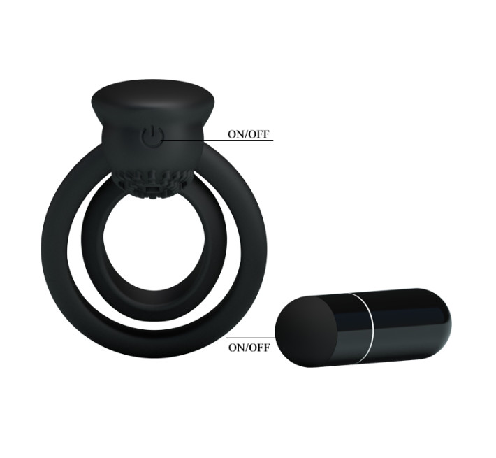 Эрекционное кольцо Pretty Love Penis Ring Черное