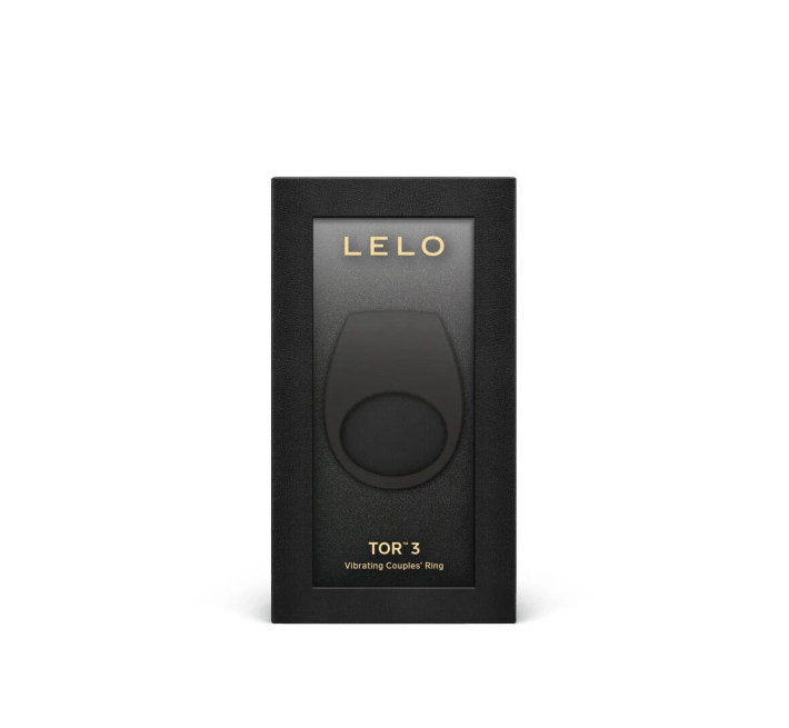 Ерекційне кільце з вібрацією LELO Tor 3 Black, керування зі смартфона