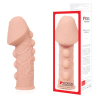 Насадка на член Kokos Extreme Sleeve ES.09 размер M, утолщающая, стимулирующий рельеф