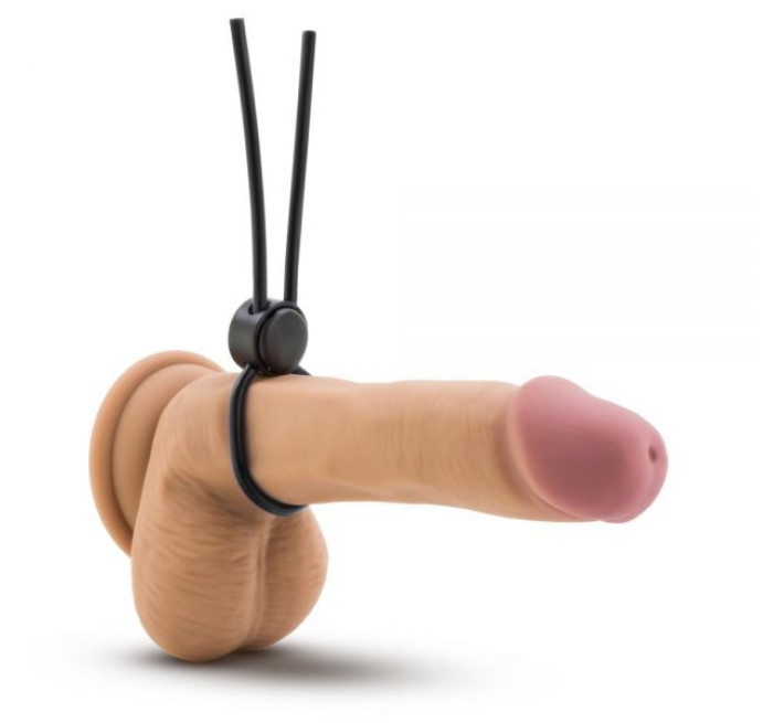 Регулируемое эрекционное кольцо Blush Stay Hard Silicone Loop Черное