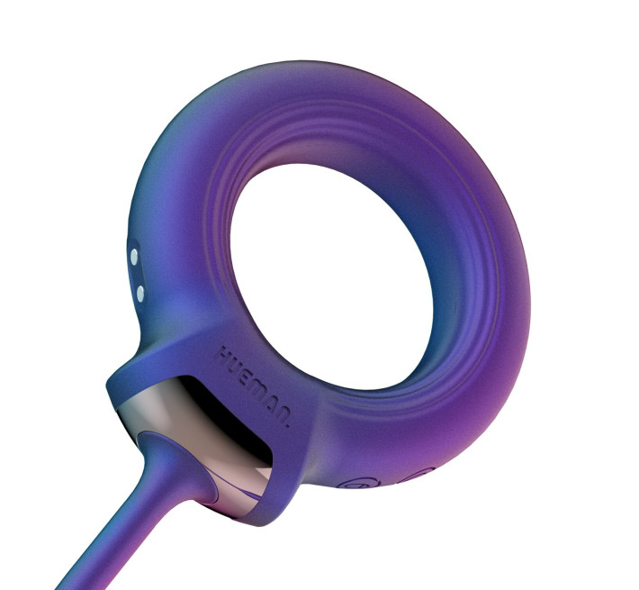 Ерекційне віброкільце з віброяйцем Hueman - Eclipse Anal Vibrator