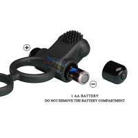 Насадка на член Pretty Love Vibro Penis Sleeve IV Чорна Насадка на член Pretty Love Vibro Penis Sleeve IV Чорна