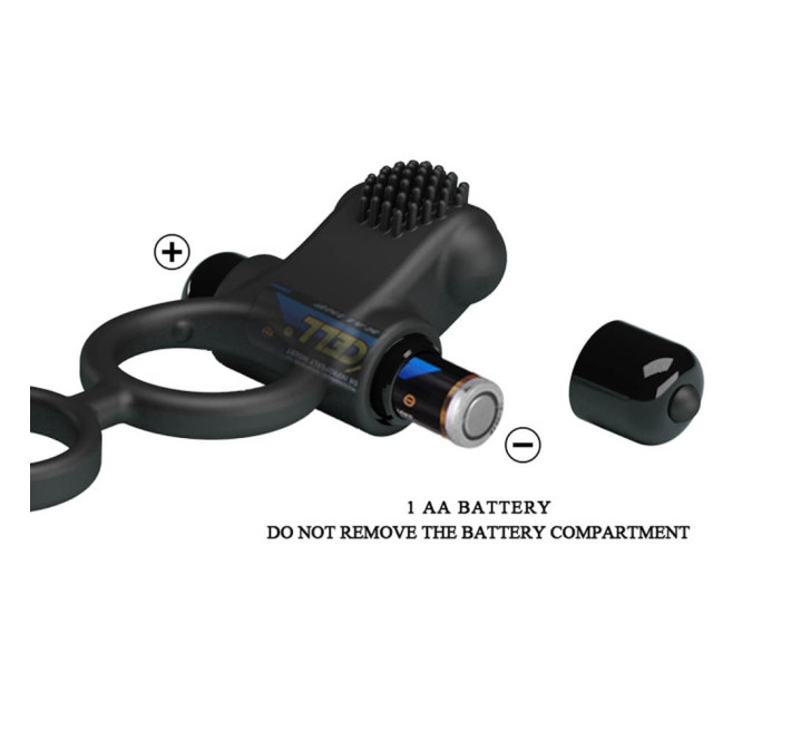 Насадка на член Pretty Love Vibro Penis Sleeve IV Черная