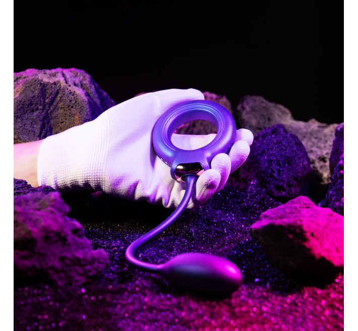 Ерекційне віброкільце з віброяйцем Hueman - Eclipse Anal Vibrator