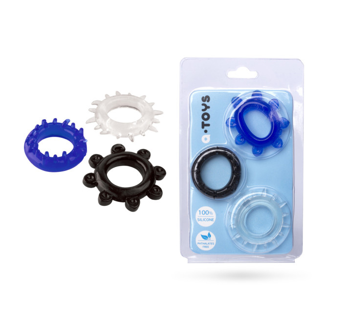 Ерекційні кільця Toyfa A-TOYS 769003 Cockrings set 3 шт
