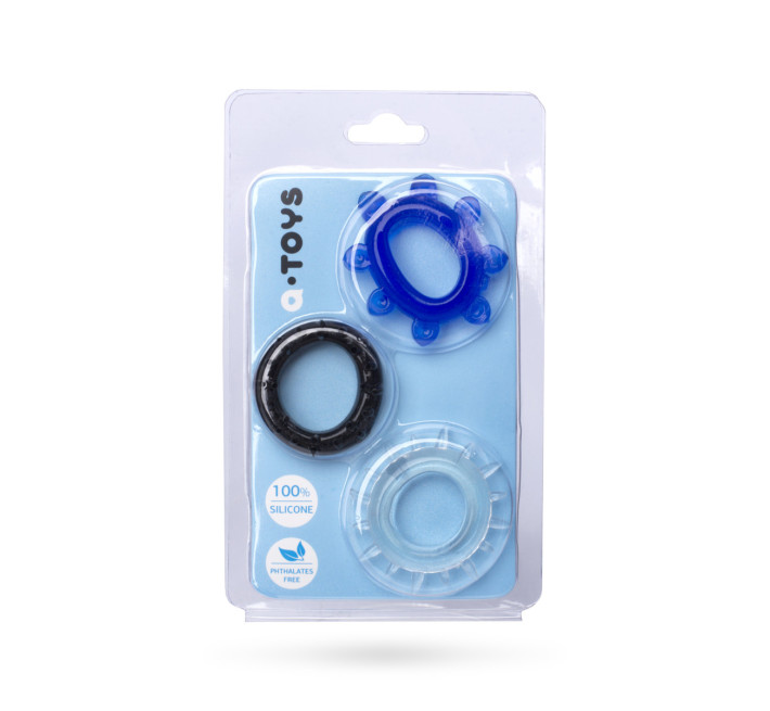Ерекційні кільця Toyfa A-TOYS 769003 Cockrings set 3 шт