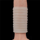 Насадка на член LoveToy Vibrating Wave Knights Ring White
