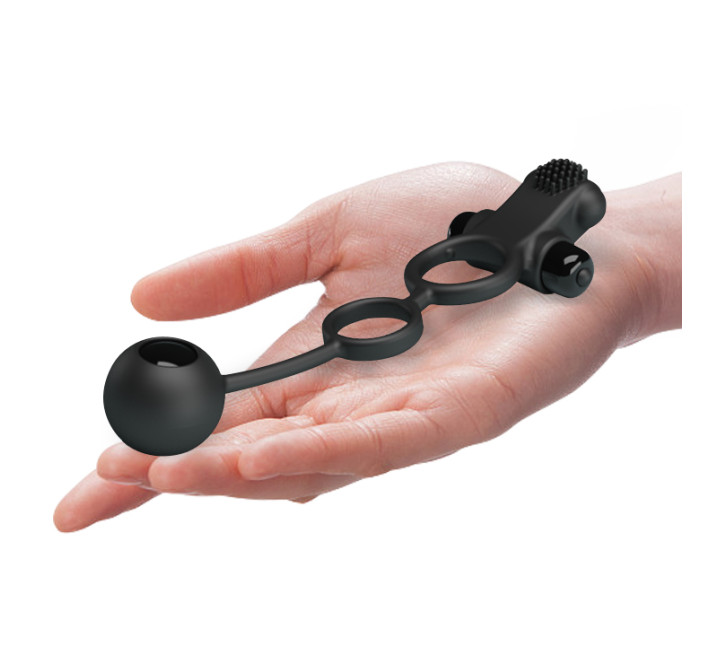 Насадка на член Pretty Love Vibro Penis Sleeve IV Черная