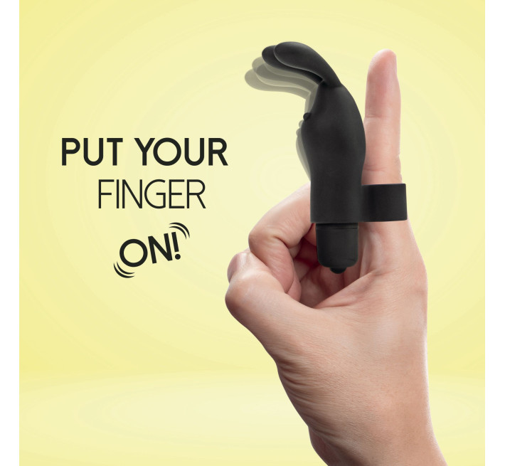 Вибратор на палец FeelzToys Magic Finger Vibrator Черный