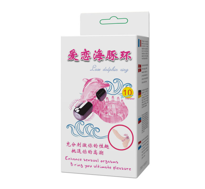 Эрекционные кольца LyBaile Cock Vibro Ring With Bullet Розовое