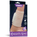 Насадка на член LoveToy Vibrating Wave Knights Ring White