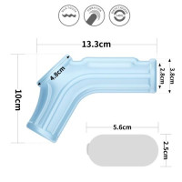 Насадка на член LoveToy Vibrating Ridge Knights Ring With Scrotum Sleeve Blue