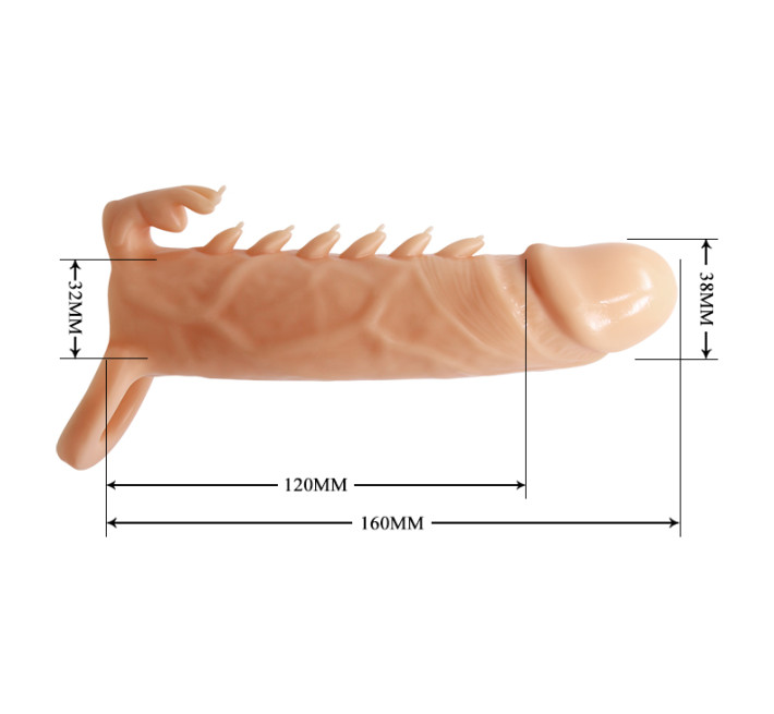 Насадка на член Pretty Love Emmitt Penis Sleeve Flesh