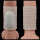 Насадка на член LoveToy Vibrating Wave Knights Ring White