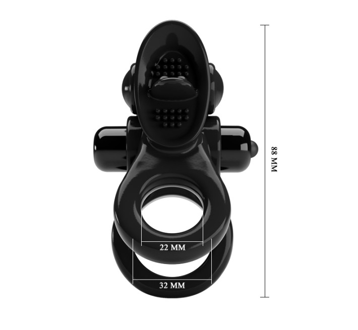 Эрекционное кольцо Pretty Love Passionate Ring Black