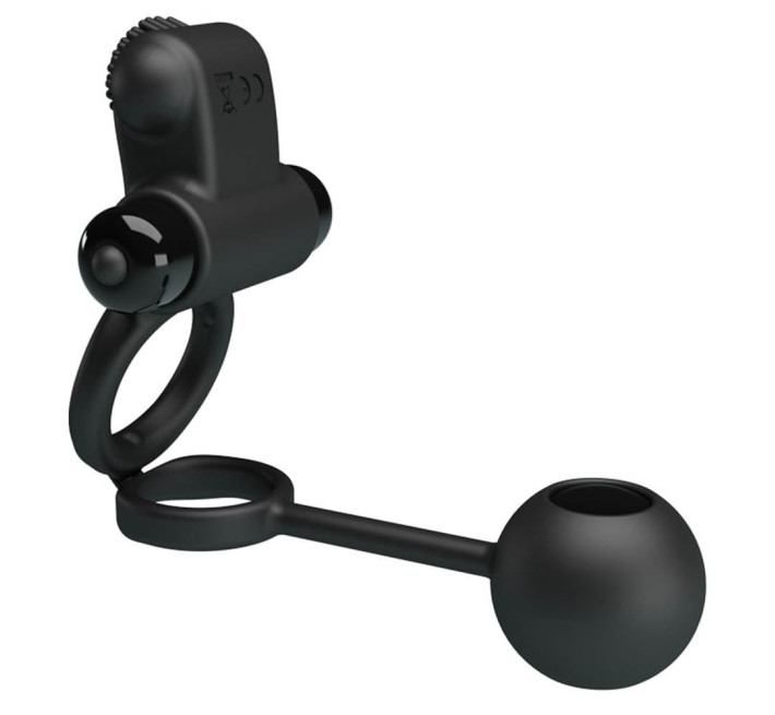 Насадка на член Pretty Love Vibro Penis Sleeve IV Черная