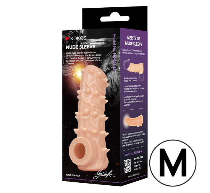 Насадка на член Kokos Nude Sleeve NS 006 M