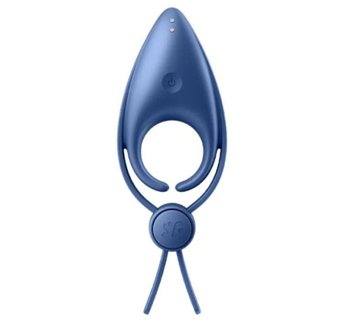 Эрекционное виброкольцо ласо с регулировкой размера Satisfyer Sniper Blue