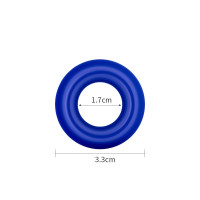 Кільця ерекційні LoveToy Power Plus Cockring Біле/Синє/Чорне