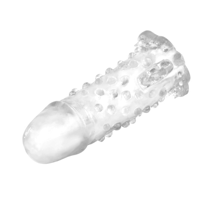 Насадка на член LyBaile со стимуляцией клитора Clear Прозрачная