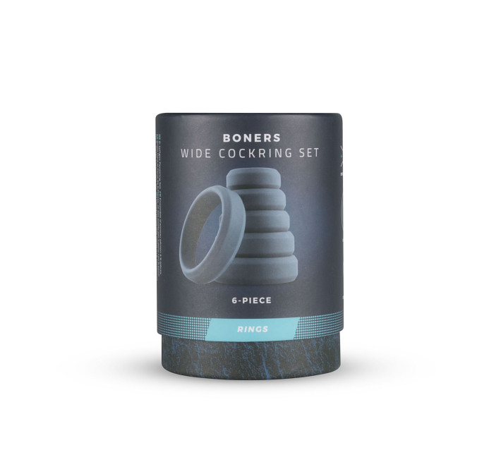 Набір ерекційних кілець Boners 6-Piece Cock Ring Set