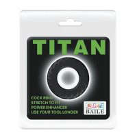 Ерекційне кільце LyBaile TITAN cock ring Чорне BI0301 Ерекційне кільце LyBaile TITAN cock ring Чорне BI0301