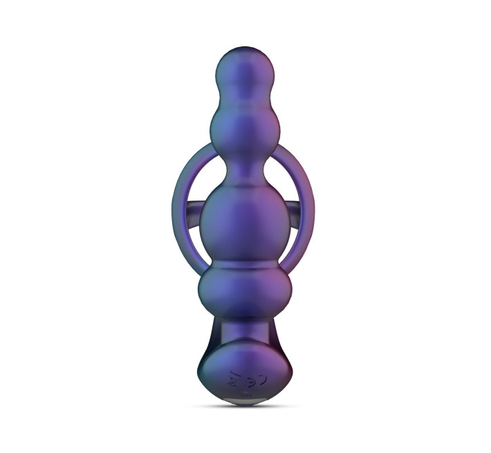 Анальний вібратор з ерекційним кільцем Hueman - Stellar Force Anal Beads with Cockring