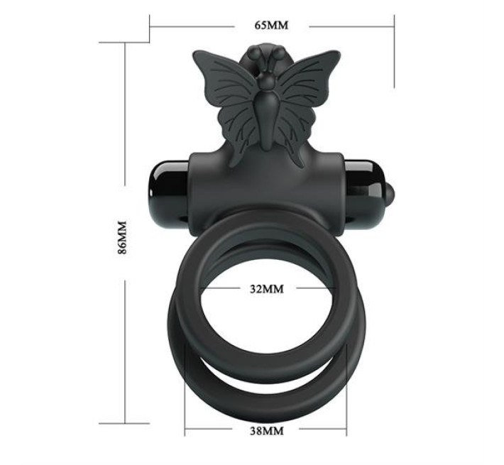 Ерекційне кільце Pretty Love Passionate Ring IX Black
