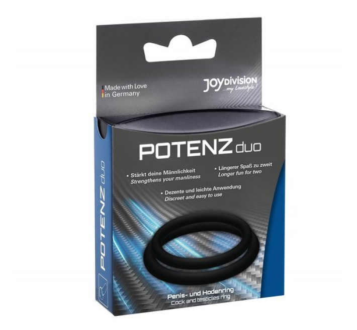 Кільця ерекційні Joydivision POTENZduo розмір M Чорні