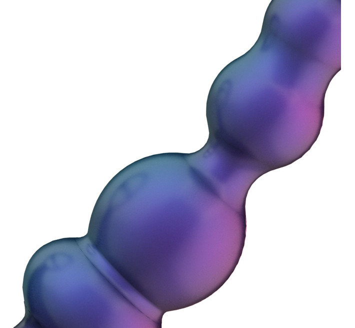 Анальний вібратор з ерекційним кільцем Hueman - Stellar Force Anal Beads with Cockring