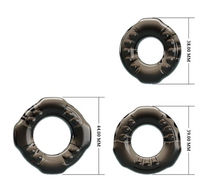 Эрекционные кольца LyBaile Cock Rings Yvonne