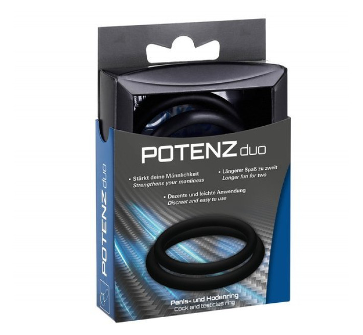 Кільця ерекційні Joydivision POTENZduo розмір M Чорні